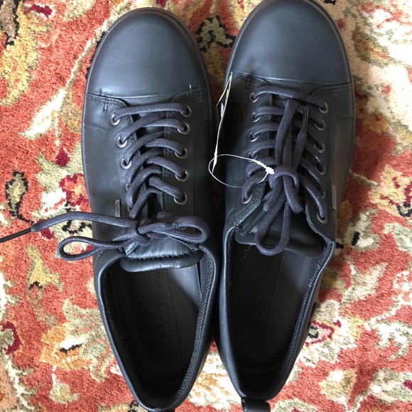NWT Men's ECCO Black Gore-Tex Sneaker Size EU 40/US 9-9.5 - Picture 2 of 6